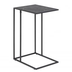 Red Living Beistelltisch Zap - Marmor Schwarz Dekor / Schwarz