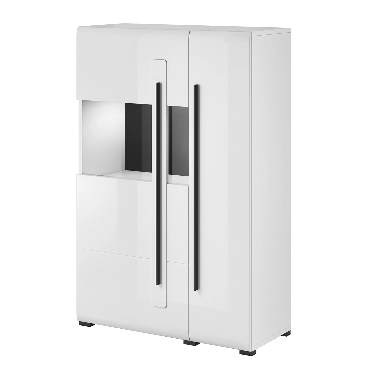 Loftscape Wohnwand Tyfta II (4-teilig) - Hochglanz Weiß 7 Loftscape Wohnwand Tyfta II (4-teilig) - Hochglanz Weiß – Bild 7