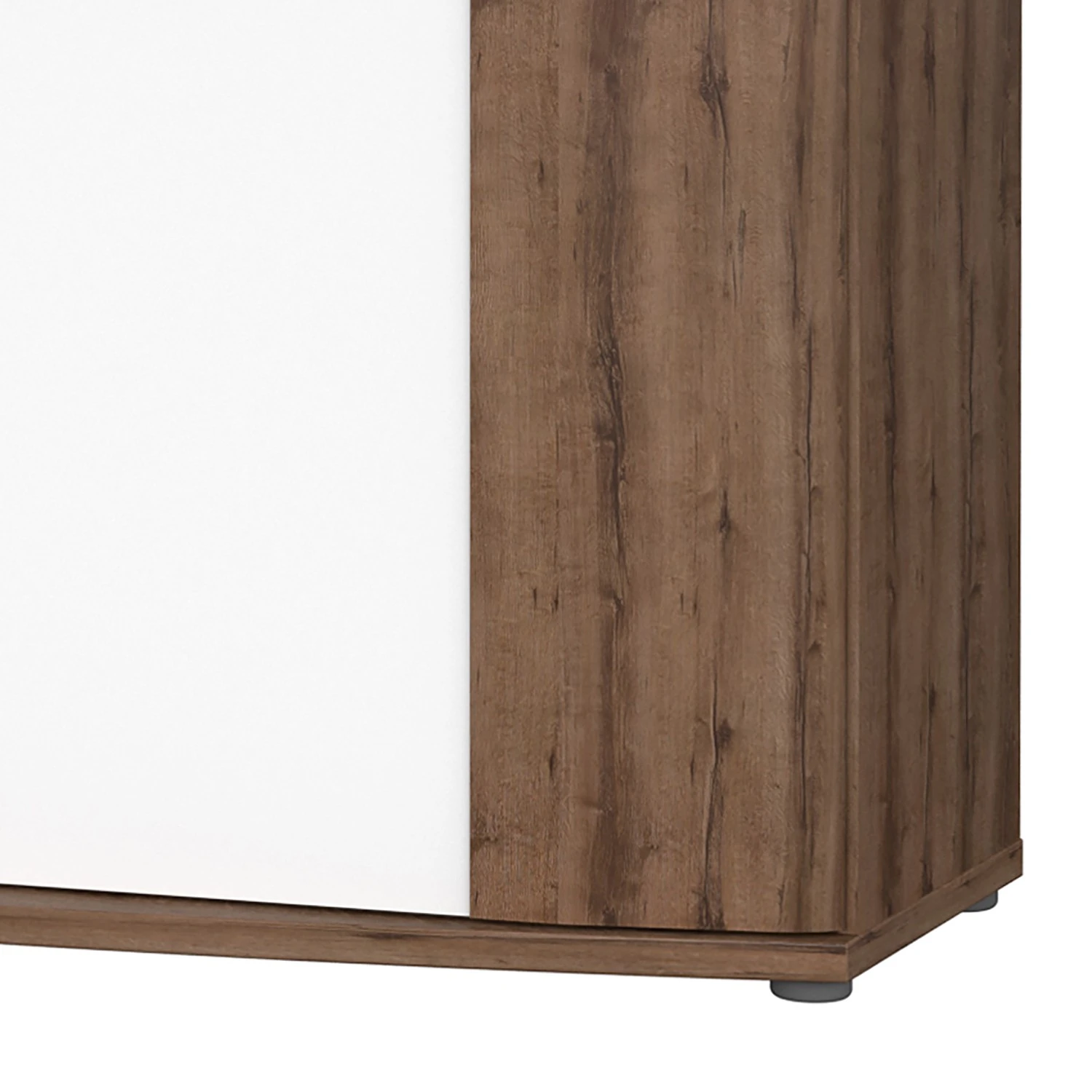 Loftscape Sideboard Rubik - Schlammeiche Dekor / Hochglanz Weiß 5 Loftscape Sideboard Rubik - Schlammeiche Dekor / Hochglanz Weiß – Bild 5