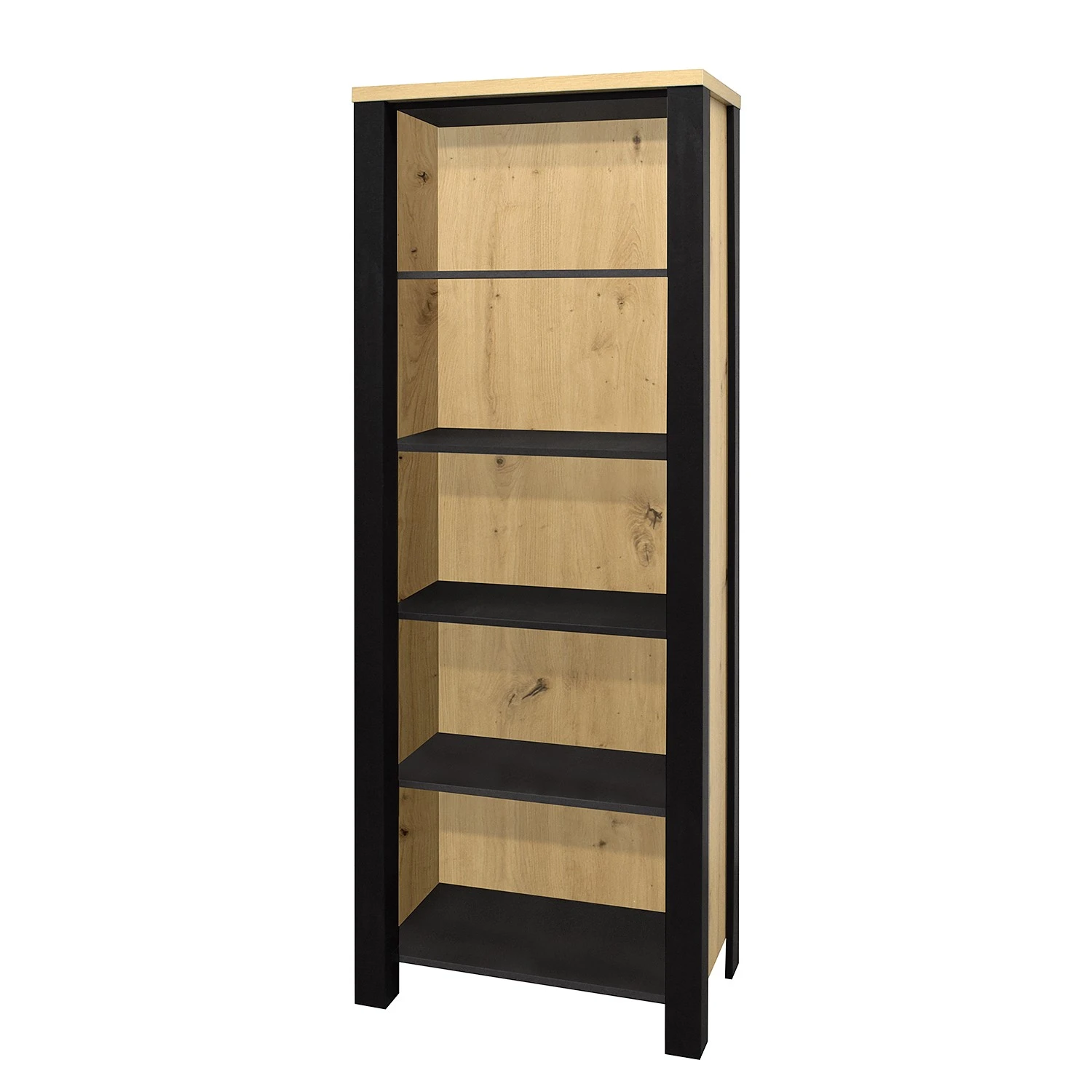 Red Living Regal Zagora - Asteiche Dekor / Schwarz 1 Red Living Regal Zagora - Asteiche Dekor / Schwarz