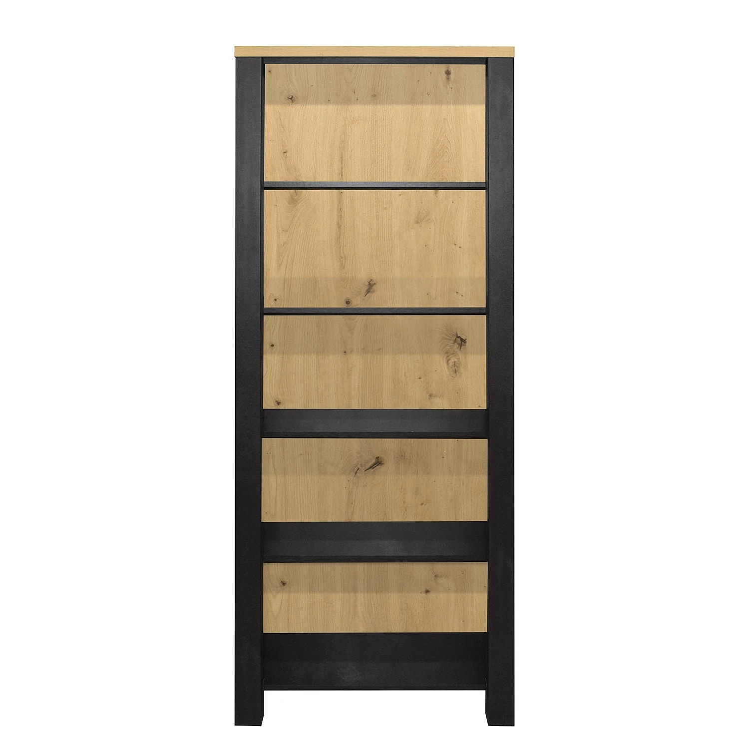 Red Living Regal Zagora - Asteiche Dekor / Schwarz 3 Red Living Regal Zagora - Asteiche Dekor / Schwarz – Bild 3