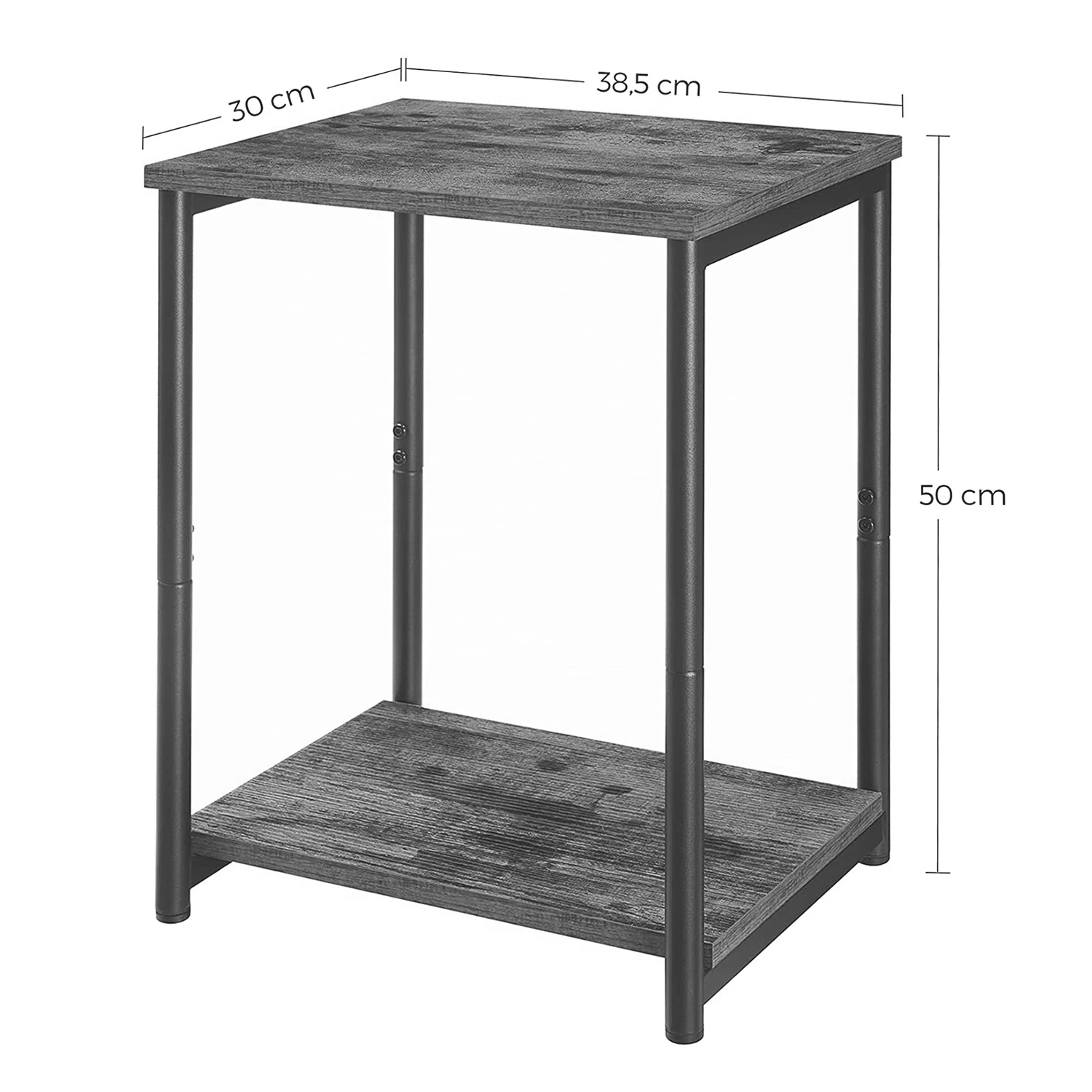 Red Living Beistelltisch Uberto - Braun / Schwarz 9 Red Living Beistelltisch Uberto - Braun / Schwarz – Bild 9