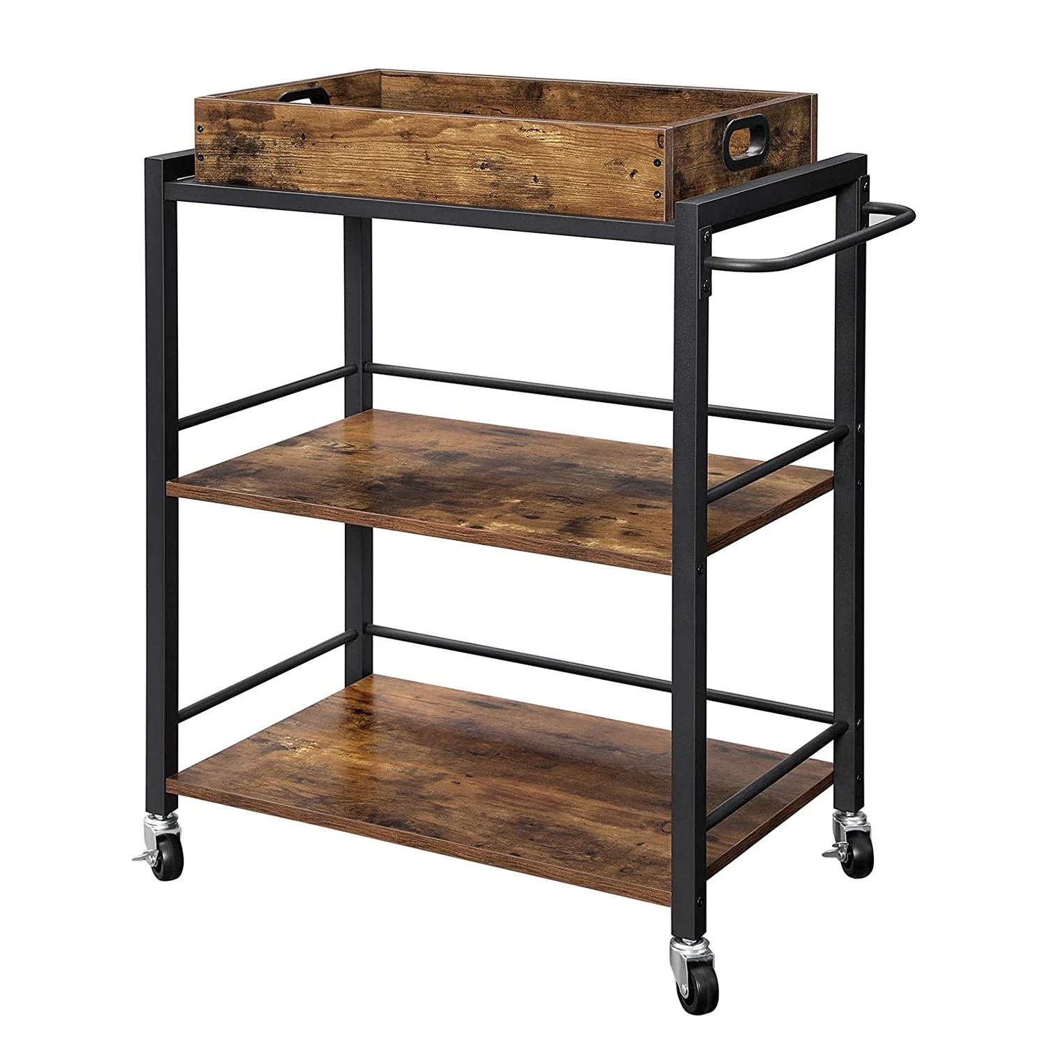 Red Living Servierwagen Leesville - Braun / Schwarz 1 Red Living Servierwagen Leesville - Braun / Schwarz