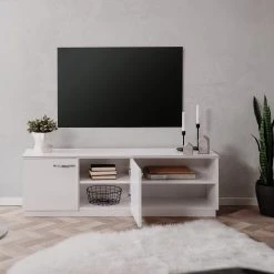 Loftscape TV-Lowboard Modica - Hochglanz Weiß -Wohnzimmermöbel boutique en ligne 1000329950 220203 161449000021 MOOD DETAILS P000000001000329950 mood