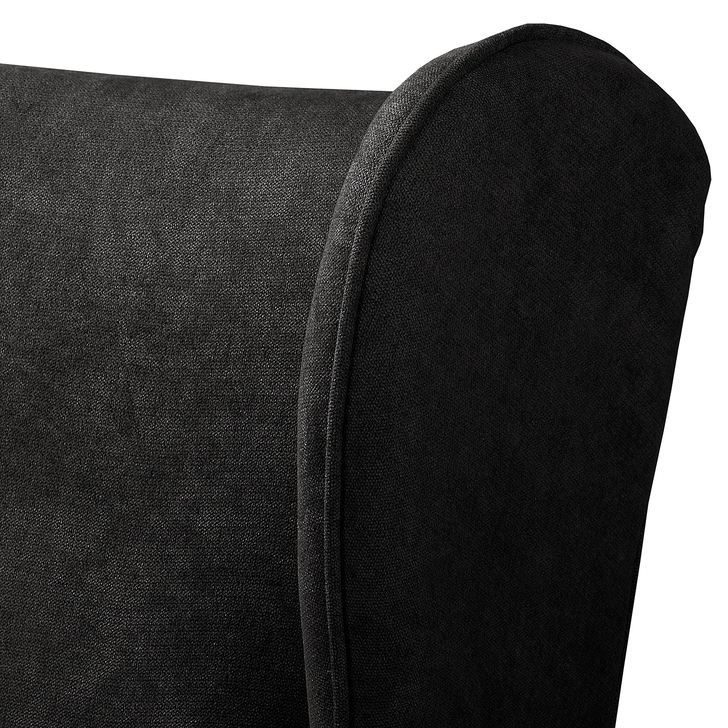 Norrwood Ohrensessel Ranu I - Microfaser Enza: Schwarz 6 Norrwood Ohrensessel Ranu I - Microfaser Enza: Schwarz – Bild 6