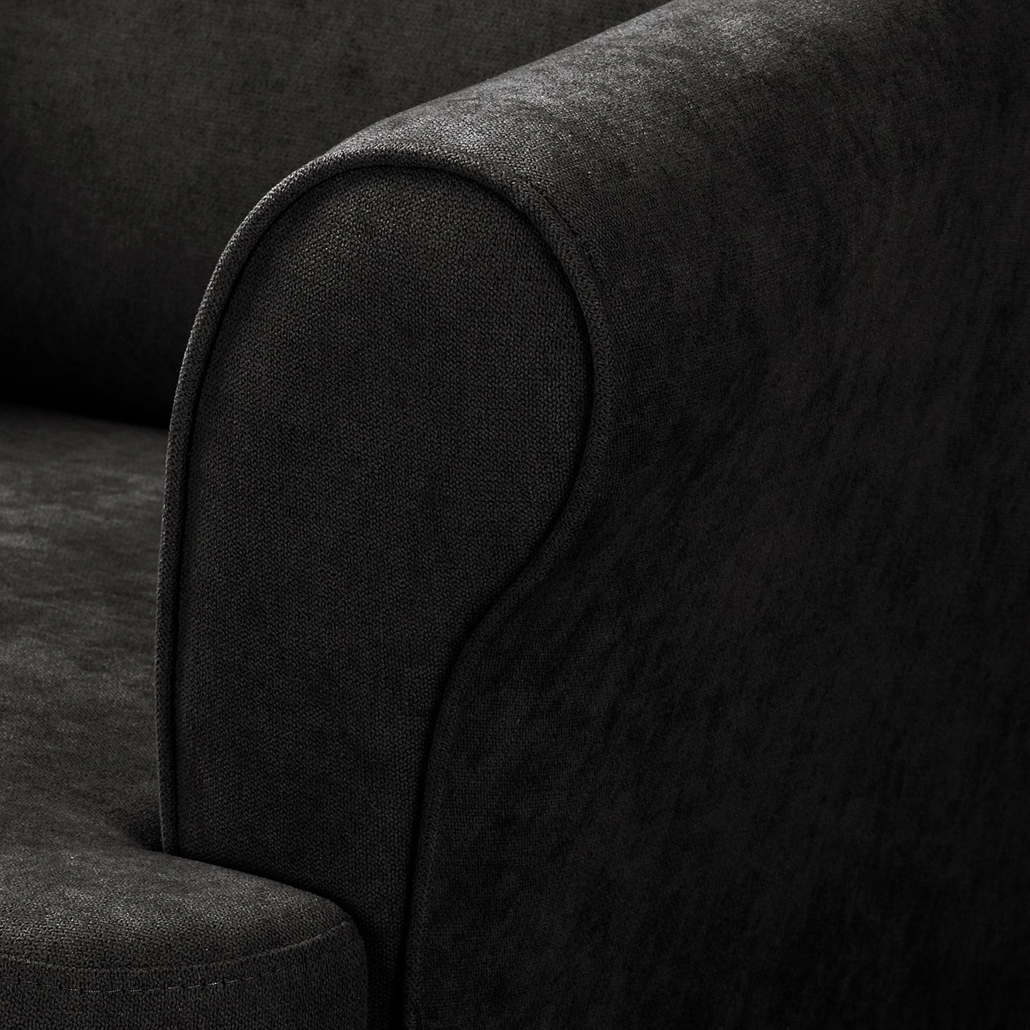 Norrwood Ohrensessel Ranu I - Microfaser Enza: Schwarz 8 Norrwood Ohrensessel Ranu I - Microfaser Enza: Schwarz – Bild 8