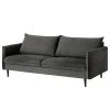 Norrwood Sofa Palawan (3-Sitzer) - Samt Ravi: Anthrazit