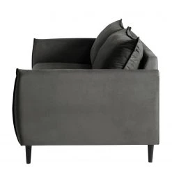 Norrwood Sofa Palawan (3-Sitzer) - Samt Ravi: Anthrazit -Wohnzimmermöbel boutique en ligne 1000330050 220905 030 DETAILS P000000001000330050