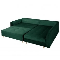 Norrwood Ecksofa Meyford - Samt Ravi: Antikgrün - Ottomane davorstehend rechts - Mit Hocker -Wohnzimmermöbel boutique en ligne 1000330133 220304 070 DETAILS P000000001000330133