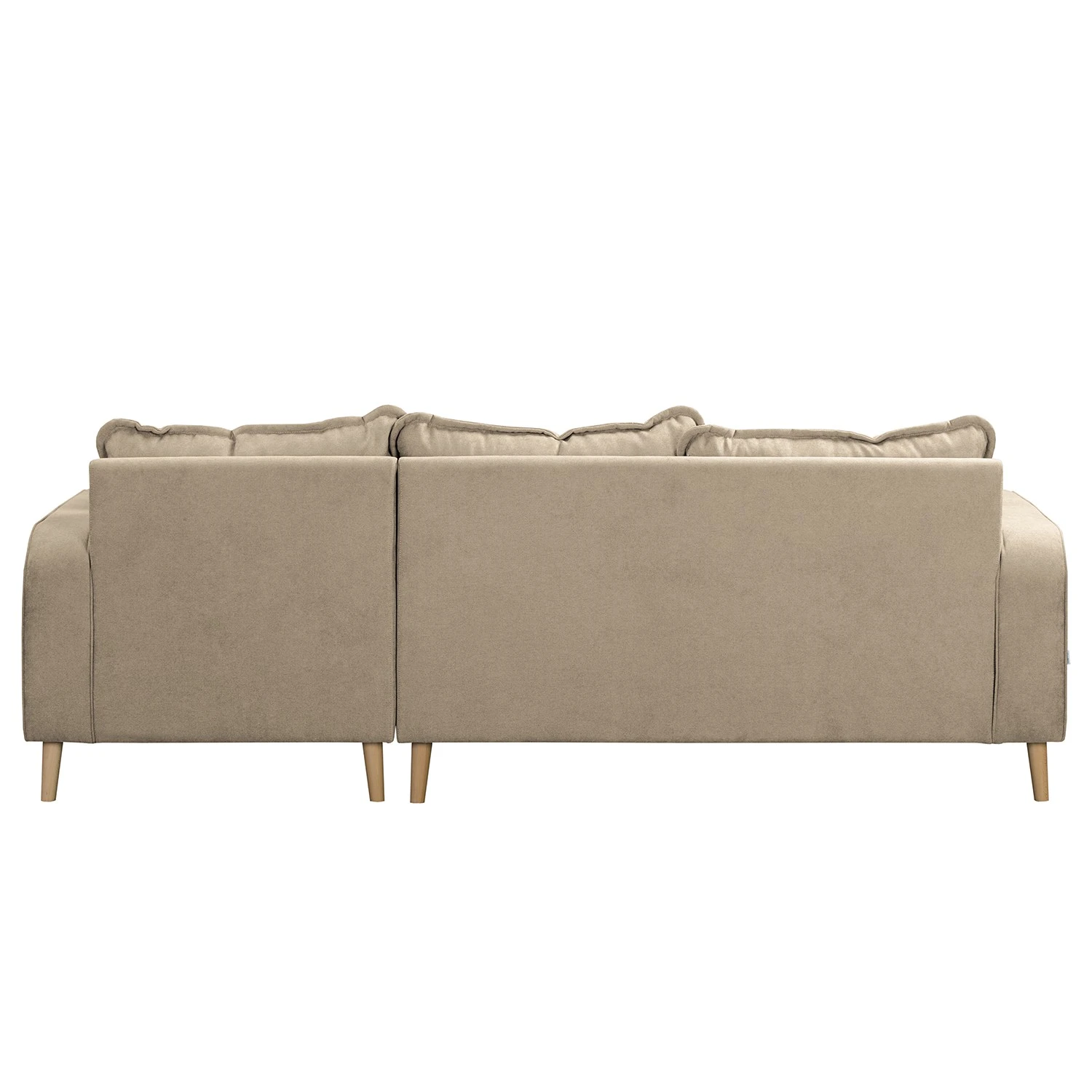 Norrwood Ecksofa Nante - Microfaser Enza: Creme - Ottomane davorstehend rechts 4 Norrwood Ecksofa Nante - Microfaser Enza: Creme - Ottomane davorstehend rechts – Bild 4