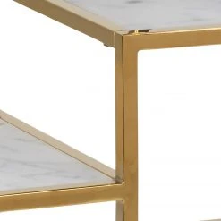 Fredriks Regal Katori I - Glas / Metall - Marmor Weiß Dekor / Gold -Wohnzimmermöbel boutique en ligne 1000330564 220208 14502800060 DETAILS P000000001000330564