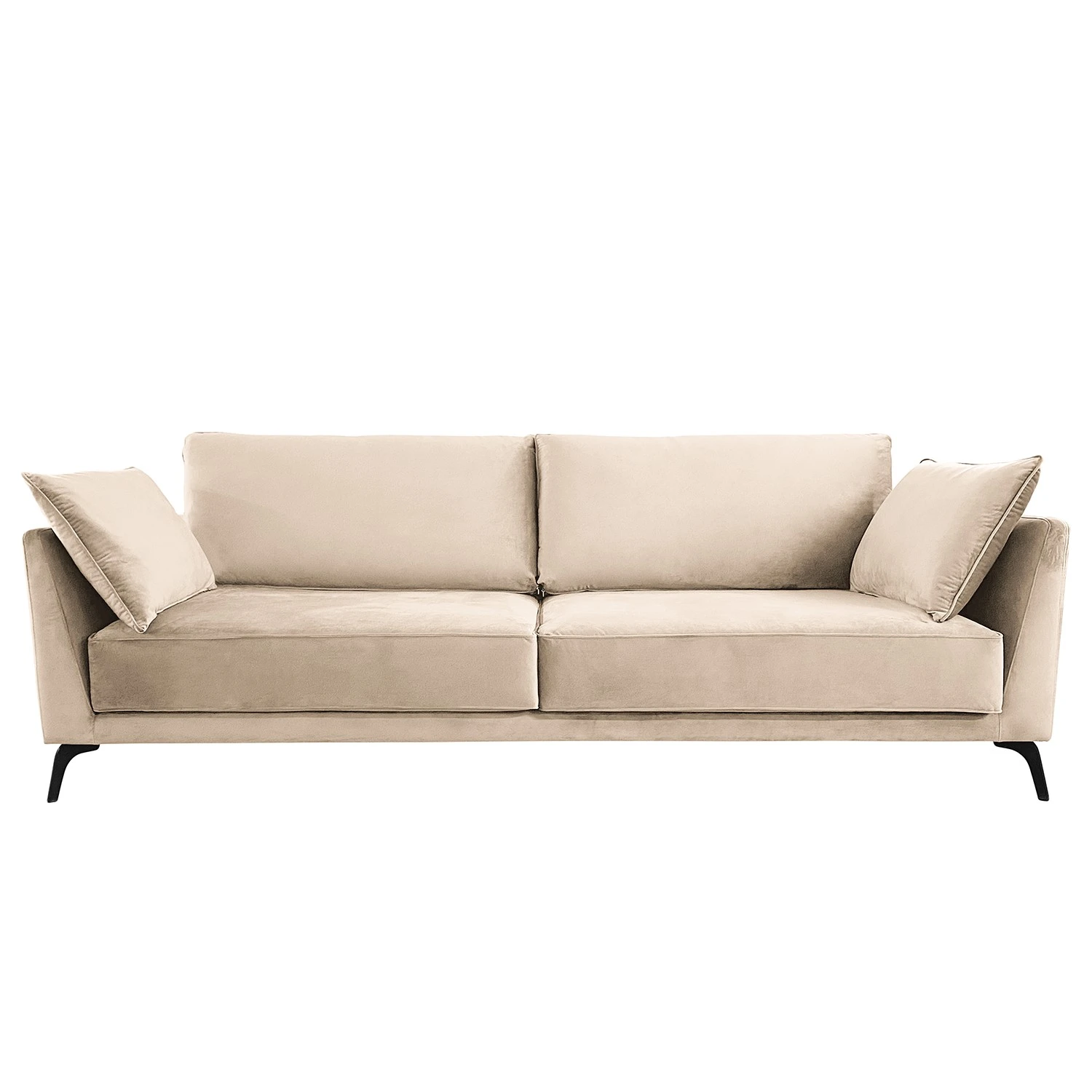 Norrwood Sofa Gobabis (3,5-Sitzer) - Samt Ravi: Creme 2 Norrwood Sofa Gobabis (3,5-Sitzer) - Samt Ravi: Creme – Bild 2