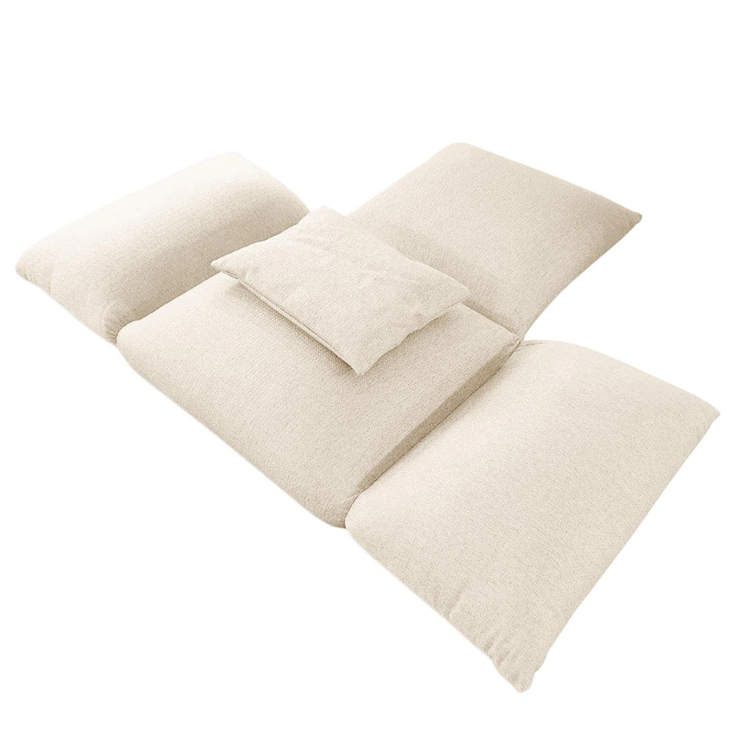 Loftscape XL Sessel Olympus - Webstoff Polly: Hochglanz Beige 2 Loftscape XL Sessel Olympus - Webstoff Polly: Hochglanz Beige – Bild 2