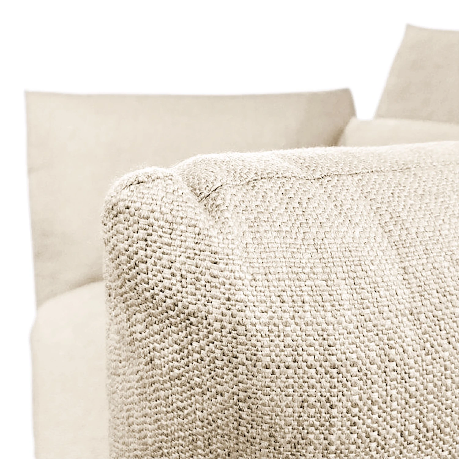 Loftscape XL Sessel Olympus - Webstoff Polly: Hochglanz Beige 8 Loftscape XL Sessel Olympus - Webstoff Polly: Hochglanz Beige – Bild 8