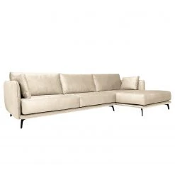 Norrwood Ecksofa Frederike - Microfaser Faria: Kashmir - Longchair davorstehend rechts