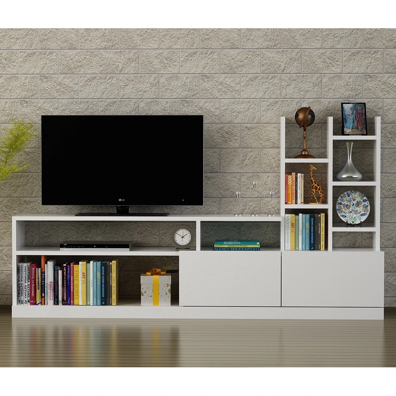 Loftscape Wohnkombination Eichstätt - Weiß 1 Loftscape Wohnkombination Eichstätt - Weiß