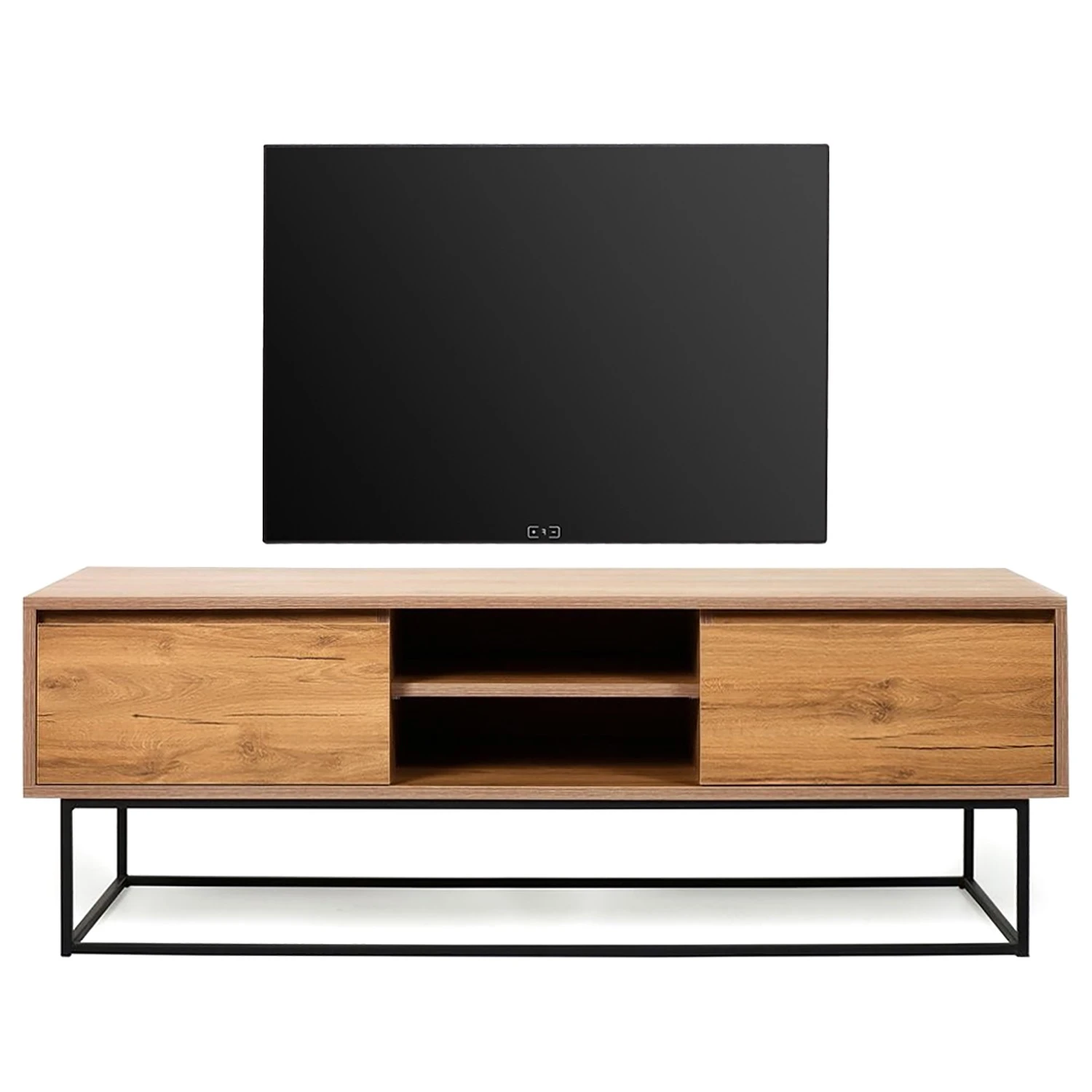 Red Living TV-Lowboard Tirano - Metall - Walnuss Hell Dekor / Schwarz 1 Red Living TV-Lowboard Tirano - Metall - Walnuss Hell Dekor / Schwarz