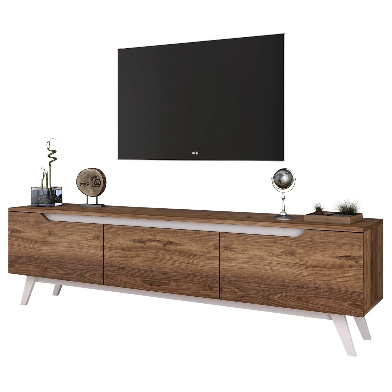 Loftscape TV-Lowboard Potsdam - Walnuss Dekor 1 Loftscape TV-Lowboard Potsdam - Walnuss Dekor