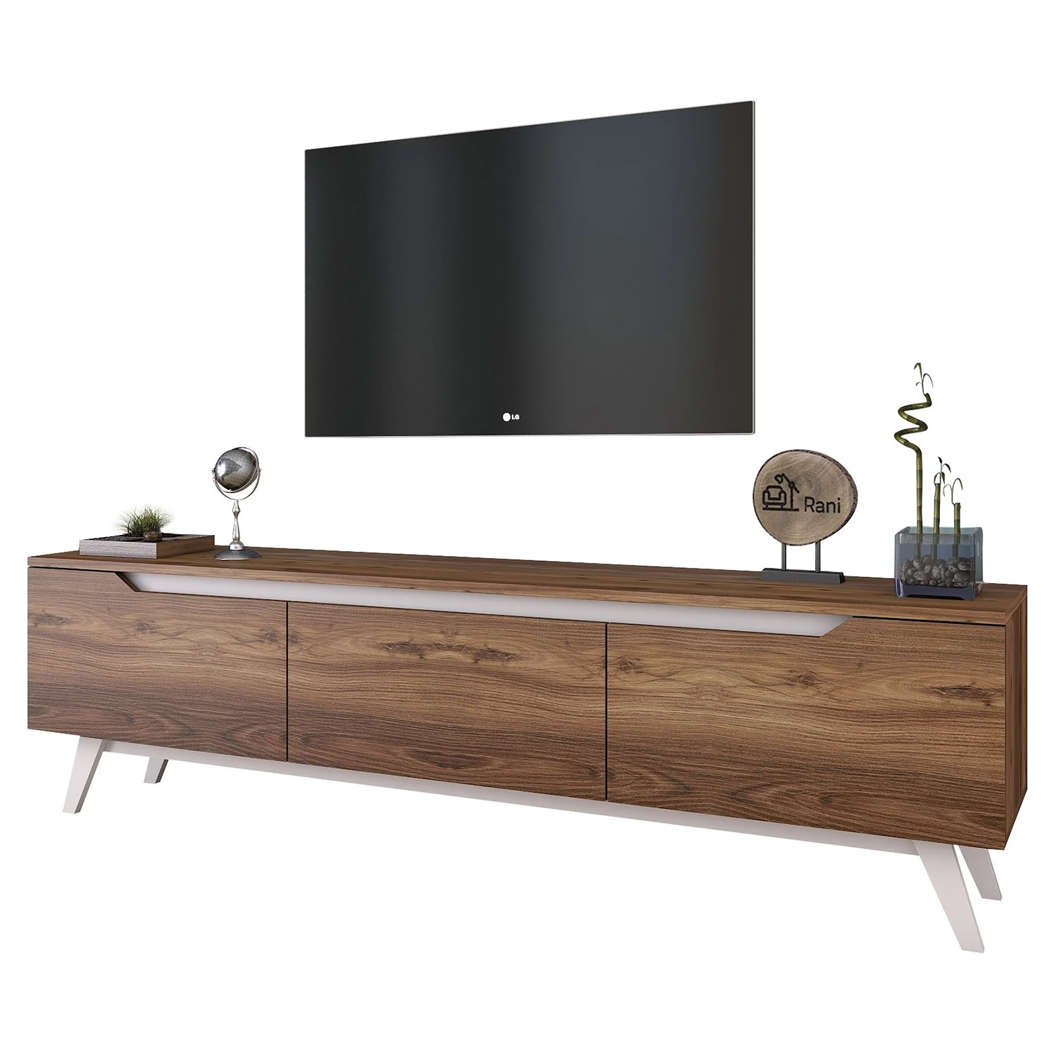 Loftscape TV-Lowboard Potsdam - Walnuss Dekor 7 Loftscape TV-Lowboard Potsdam - Walnuss Dekor – Bild 7