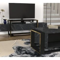 Loftscape Couchtisch Board Luca - Marmor Schwarz Dekor / Gold -Wohnzimmermöbel boutique en ligne 1000333647 220302 021 MOOD DETAILS P000000001000333647 mood