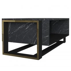 Loftscape Couchtisch Board Luca - Marmor Schwarz Dekor / Gold -Wohnzimmermöbel boutique en ligne 1000333647 220302 030 DETAILS P000000001000333647