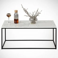 Loftscape Couchtisch Ravello - Marmor Weiß Dekor -Wohnzimmermöbel boutique en ligne 1000333648 220302 032 DETAILS P000000001000333648