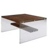 Loftscape Couchtisch Rodgau - Glas / Kiefer massiv - Kiefer Kolonial