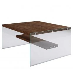 Loftscape Couchtisch Rodgau - Glas / Kiefer massiv - Kiefer Kolonial