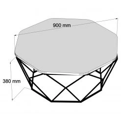 Loftscape Couchtisch Comtash - Marmor Schwarz Dekor -Wohnzimmermöbel boutique en ligne 1000333670 220302 500 SKETCH DETAILS P000000001000333670 sketch