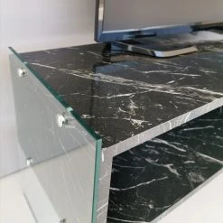 Loftscape TV-Rack Nevele - Marmor Schwarz Dekor -Wohnzimmermöbel boutique en ligne 1000333680 220302 030 DETAILS P000000001000333680