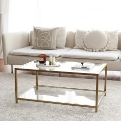 Loftscape Couchtisch Skod - Glas / Metall - Gold -Wohnzimmermöbel boutique en ligne 1000333687 220302 022 MOOD DETAILS P000000001000333687 mood