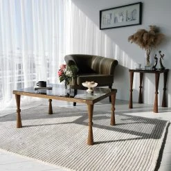 Ars Natura Couchtisch Donatella - Glas / Walnuss massiv - Rauchschwarz / Walnuss 13 Ars Natura Couchtisch Donatella - Glas / Walnuss massiv - Rauchschwarz / Walnuss -Wohnzimmermöbel boutique en ligne 1000333698 220302 021 MOOD DETAILS P000000001000333698 mood