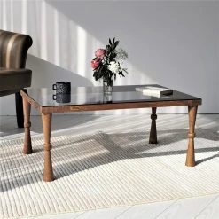 Ars Natura Couchtisch Donatella - Glas / Walnuss massiv - Rauchschwarz / Walnuss 14 Ars Natura Couchtisch Donatella - Glas / Walnuss massiv - Rauchschwarz / Walnuss -Wohnzimmermöbel boutique en ligne 1000333698 220302 022 MOOD DETAILS P000000001000333698 mood