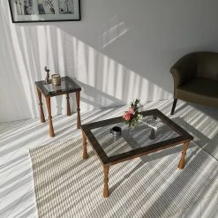 Ars Natura Couchtisch Donatella - Glas / Walnuss massiv - Rauchschwarz / Walnuss 19 Ars Natura Couchtisch Donatella - Glas / Walnuss massiv - Rauchschwarz / Walnuss -Wohnzimmermöbel boutique en ligne 1000333698 220302 027 MOOD DETAILS P000000001000333698 mood