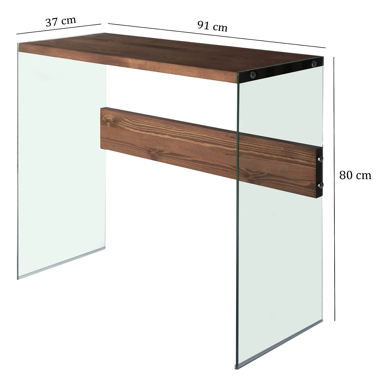 Loftscape Konsolentisch Rodgau - Glas / Kiefer massiv - Kiefer Kolonial 8 Loftscape Konsolentisch Rodgau - Glas / Kiefer massiv - Kiefer Kolonial – Bild 8