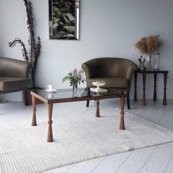 Ars Natura Beistelltisch Donatella - Glas / Walnuss massiv - Rauchschwarz / Walnuss 14 Ars Natura Beistelltisch Donatella - Glas / Walnuss massiv - Rauchschwarz / Walnuss -Wohnzimmermöbel boutique en ligne 1000333706 220302 024 MOOD DETAILS P000000001000333706 mood