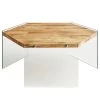 Loftscape Couchtisch Haditha - Glas / Kiefer massiv