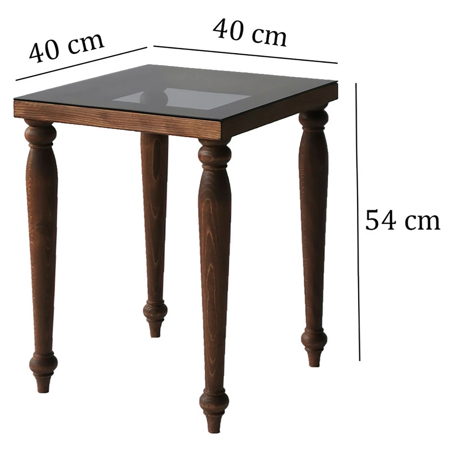 Ars Natura Beistelltisch Tating - Glas / Walnuss massiv - Rauchschwarz / Walnuss 10 Ars Natura Beistelltisch Tating - Glas / Walnuss massiv - Rauchschwarz / Walnuss – Bild 10