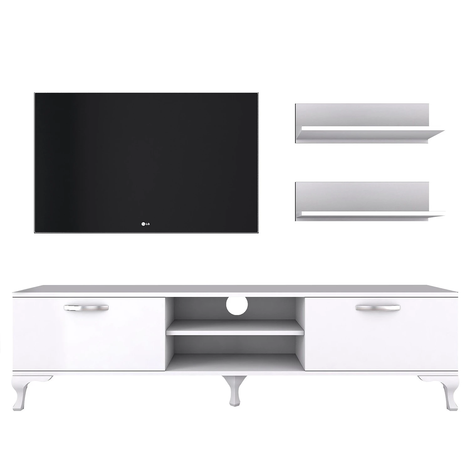 Loftscape Wohnkombination Toivo (3-teilig) - Weiß 6 Loftscape Wohnkombination Toivo (3-teilig) - Weiß – Bild 6