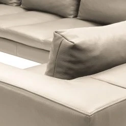 Studio Copenhagen Ecksofa Madison I - Echtleder Neka: Hellgrau - Breite: 319 cm - Ottomane davorstehend links -Wohnzimmermöbel boutique en ligne 1000333898 220301 080 DETAILS P000000001000333898