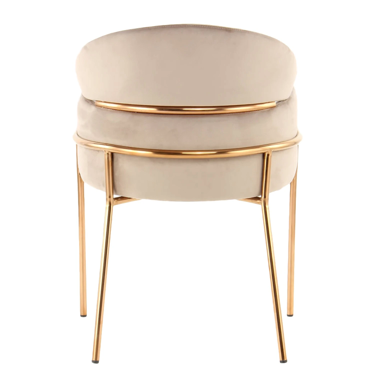 INSTYLE by Kayoom Armlehnenstuhl Elva - Taupe / Gold 5 INSTYLE by Kayoom Armlehnenstuhl Elva - Taupe / Gold – Bild 5