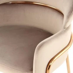 INSTYLE by Kayoom Armlehnenstuhl Elva - Taupe / Gold 15 INSTYLE by Kayoom Armlehnenstuhl Elva - Taupe / Gold -Wohnzimmermöbel boutique en ligne 1000335713 220223 033 DETAILS P000000001000335713