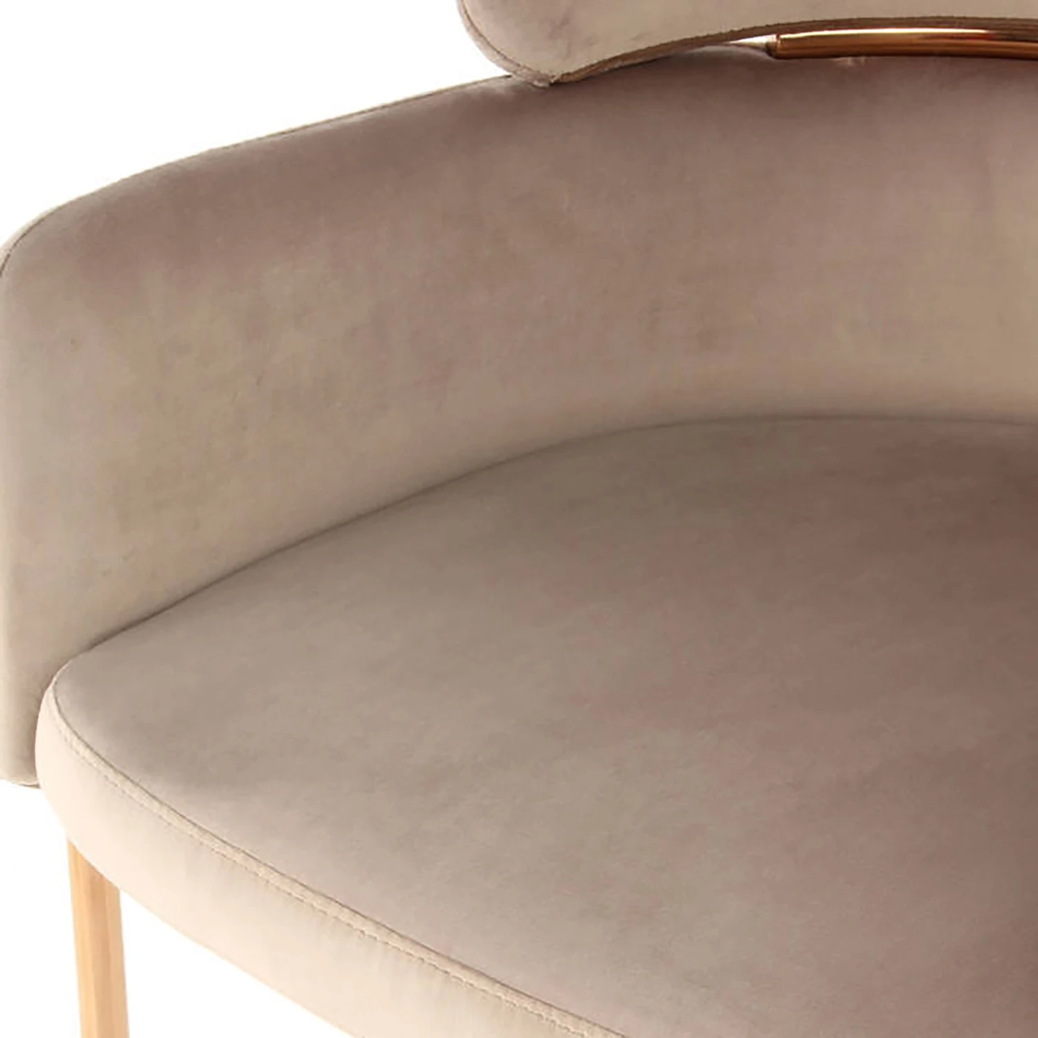 INSTYLE by Kayoom Armlehnenstuhl Elva - Taupe / Gold 8 INSTYLE by Kayoom Armlehnenstuhl Elva - Taupe / Gold – Bild 8