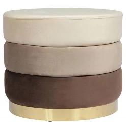 INSTYLE by Kayoom Polsterhocker Elyse - Braun