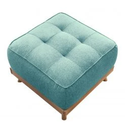 Norrwood Polsterhocker Surribas - Webstoff Lark: Petrol