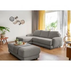 Loftscape Ecksofa Tandil - Webstoff Dolly: Dunkelgrau - Longchair davorstehend links - Mit Hocker -Wohnzimmermöbel boutique en ligne 1000336887 220401 022 MOOD DETAILS P000000001000336887 mood