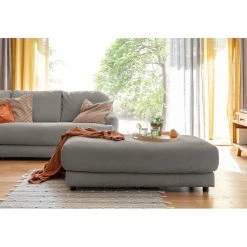 Loftscape Ecksofa Tandil - Webstoff Dolly: Dunkelgrau - Longchair davorstehend links - Mit Hocker -Wohnzimmermöbel boutique en ligne 1000336887 220401 090 DETAILS P000000001000336887