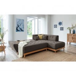 Norrwood Ecksofa Surribas II - Webstoff Lark: Anthrazit - Ottomane davorstehend rechts -Wohnzimmermöbel boutique en ligne 1000336925 220401 021 MOOD DETAILS P000000001000336925 mood