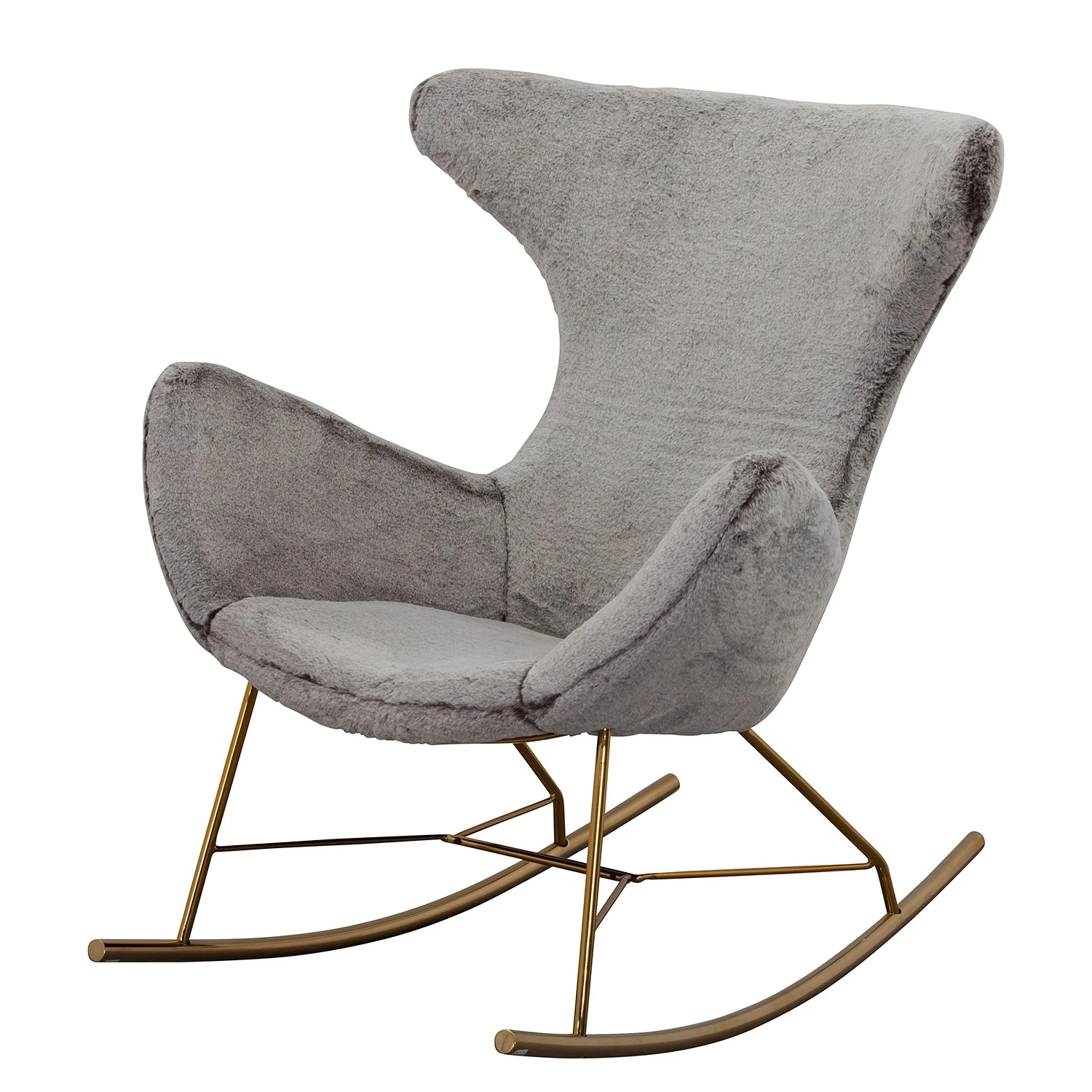 Naturoo Schaukelstuhl Nürnberg - Teddyfell - Lichtgrau 1 Naturoo Schaukelstuhl Nürnberg - Teddyfell - Lichtgrau