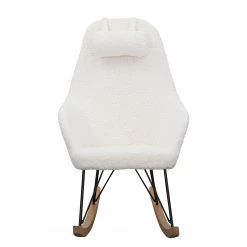 Naturoo Schaukelstuhl Newman - Teddyfell - Weiß -Wohnzimmermöbel boutique en ligne 1000339498 220329 030 DETAILS P000000001000339498